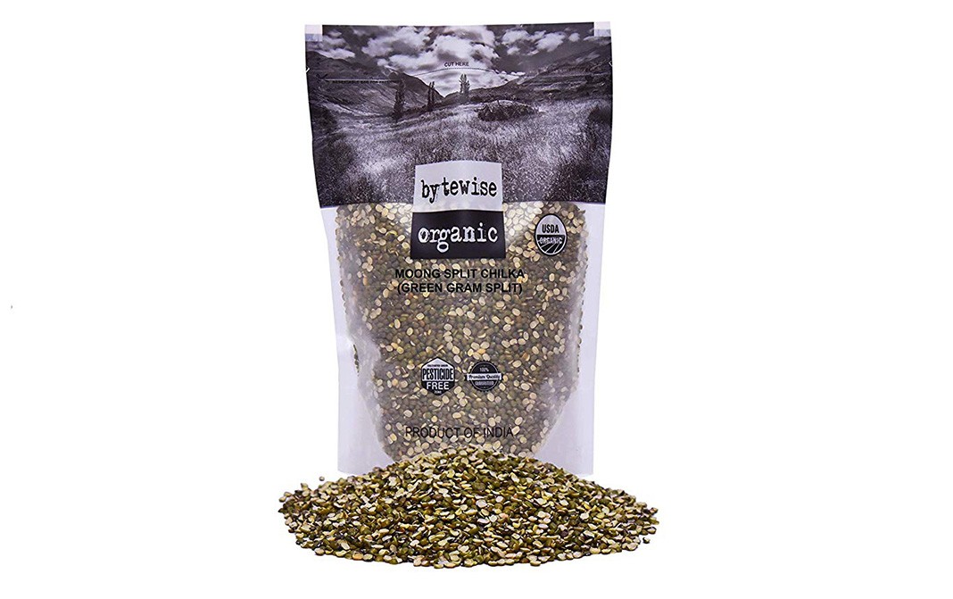 Bytewise Organic Moong Split Chilka (Green Gram Split)   Pack  1 kilogram